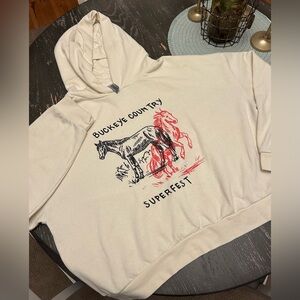 Zach Bryan Official Merch 2024 Buckeye Superfest super soft hoodie.